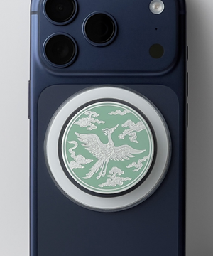 맥세이프 그립톡(개업 집들이 이사 외국인 선물) E2, 청자 봉황(무병장수 학)