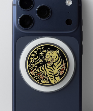 맥세이프 그립톡(개업 집들이 이사 외국인 선물) E2, 호작도(기쁜소식 호랑이)