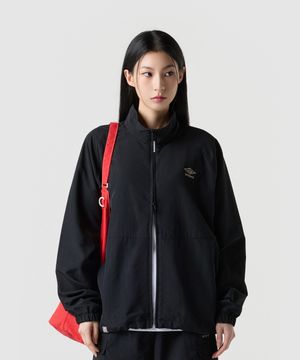 클래식 스탠넥 웜업 바람막이 자켓 블랙 UR121CJK31