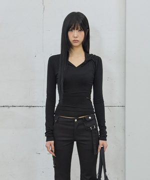 Layered Bolero  Long Sleeve / Black