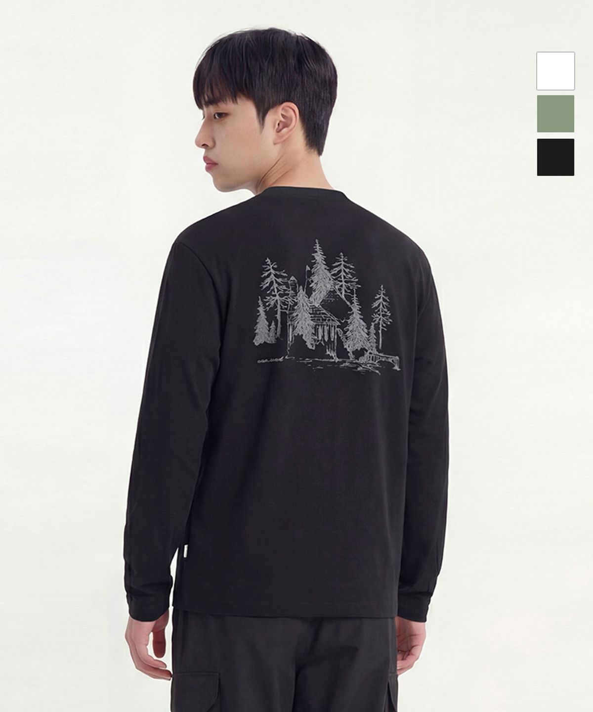웨스트우드(WESTWOOD) 남성 네오 그래픽 긴팔티_WO1MNTR483