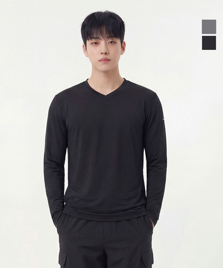 남성 에센셜 브이넥 티셔츠_WO1MCCT721