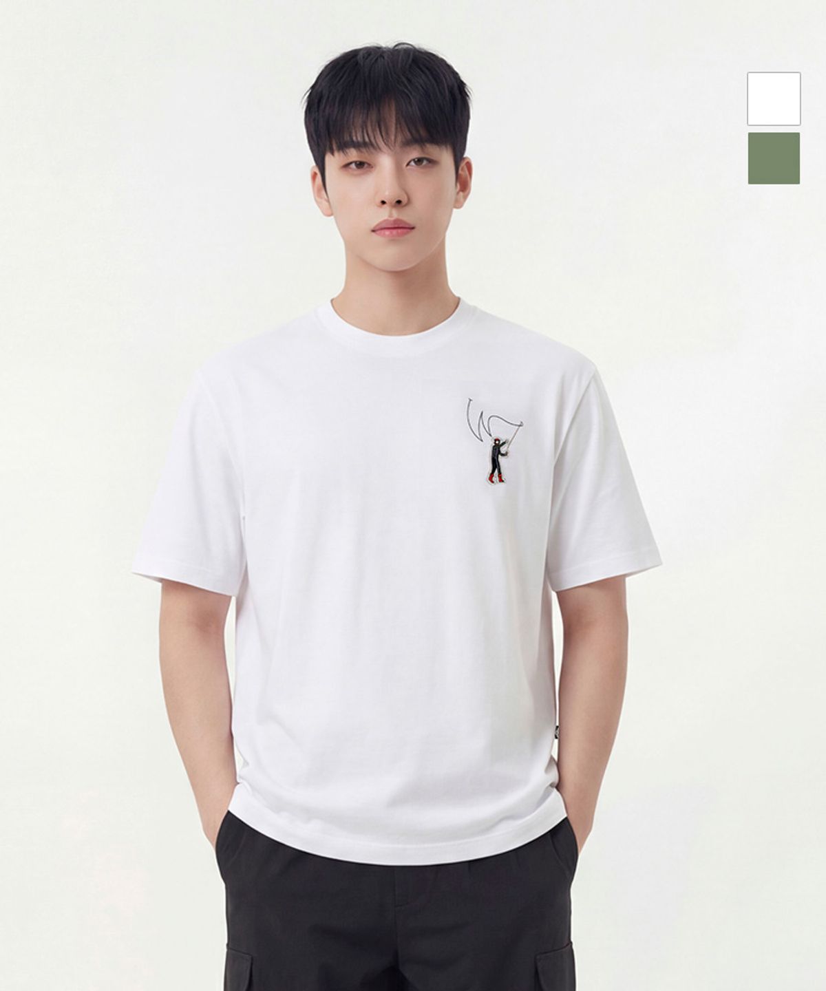 웨스트우드(WESTWOOD) 남성 네오 자수와펜 반팔티_WO1MNTR485