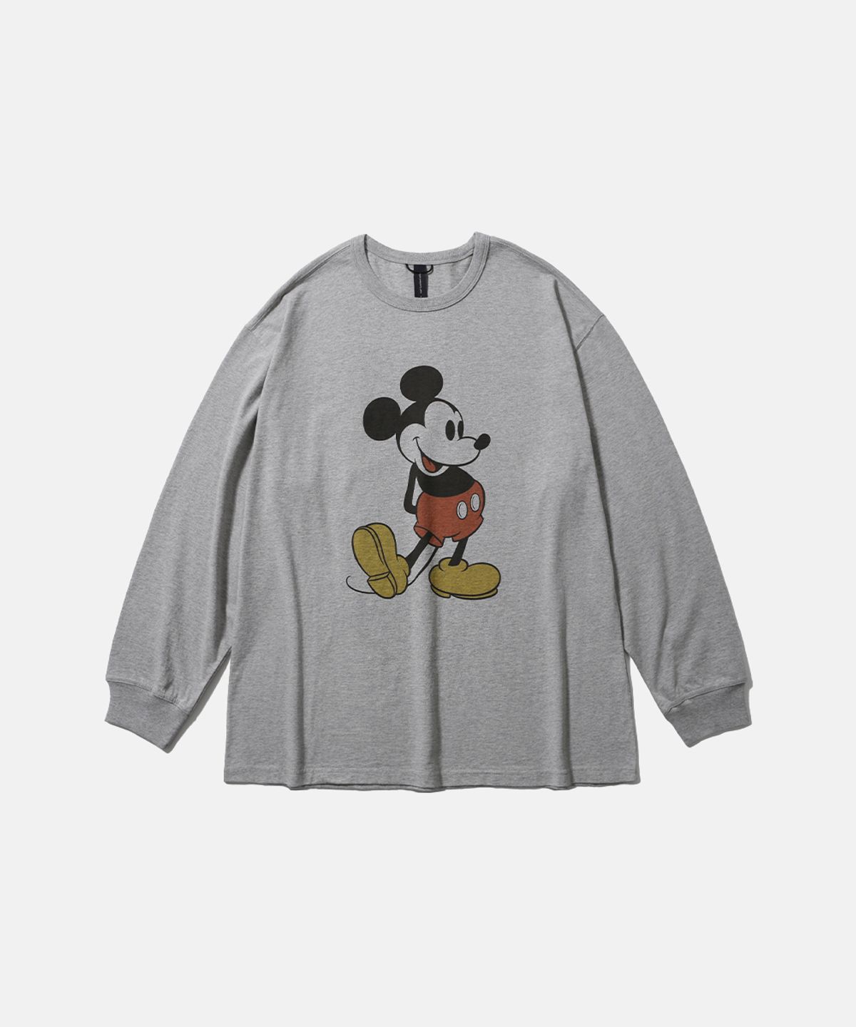 모이프(MOIF) [SS26] CLASSIC MICKEY L/S TEE (W) / HEATHER GRAY