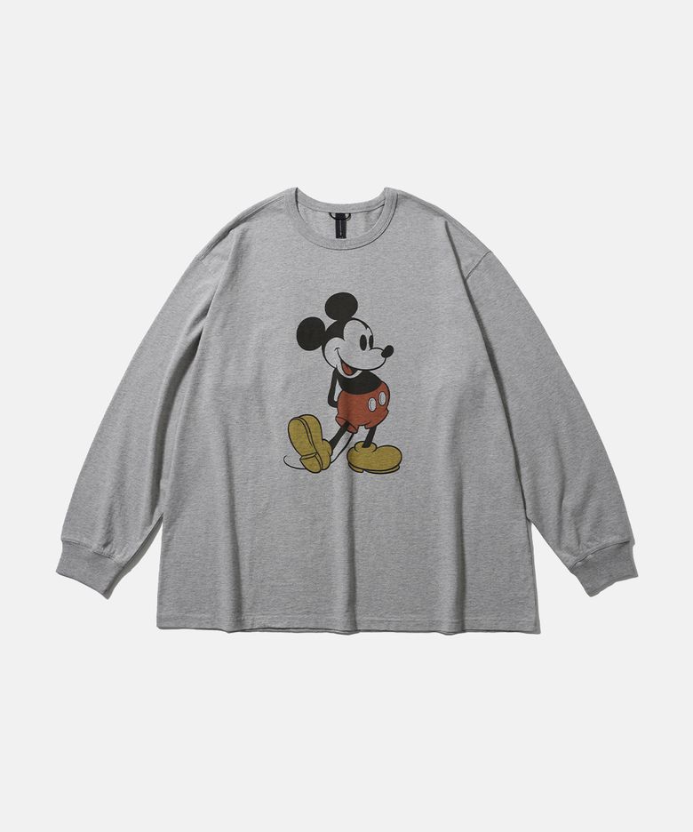 [SS26] CLASSIC MICKEY L/S TEE (M) / HEATHER GRAY