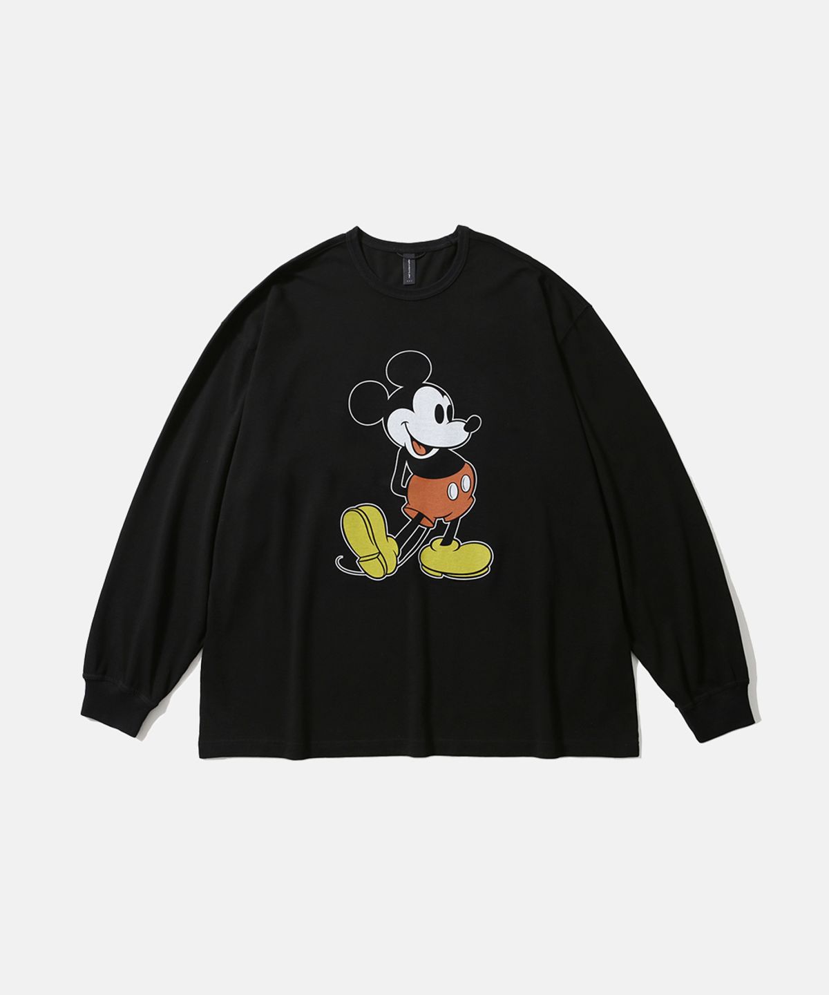 모이프(MOIF) [SS26] CLASSIC MICKEY L/S TEE (Ｍ) / BLACK