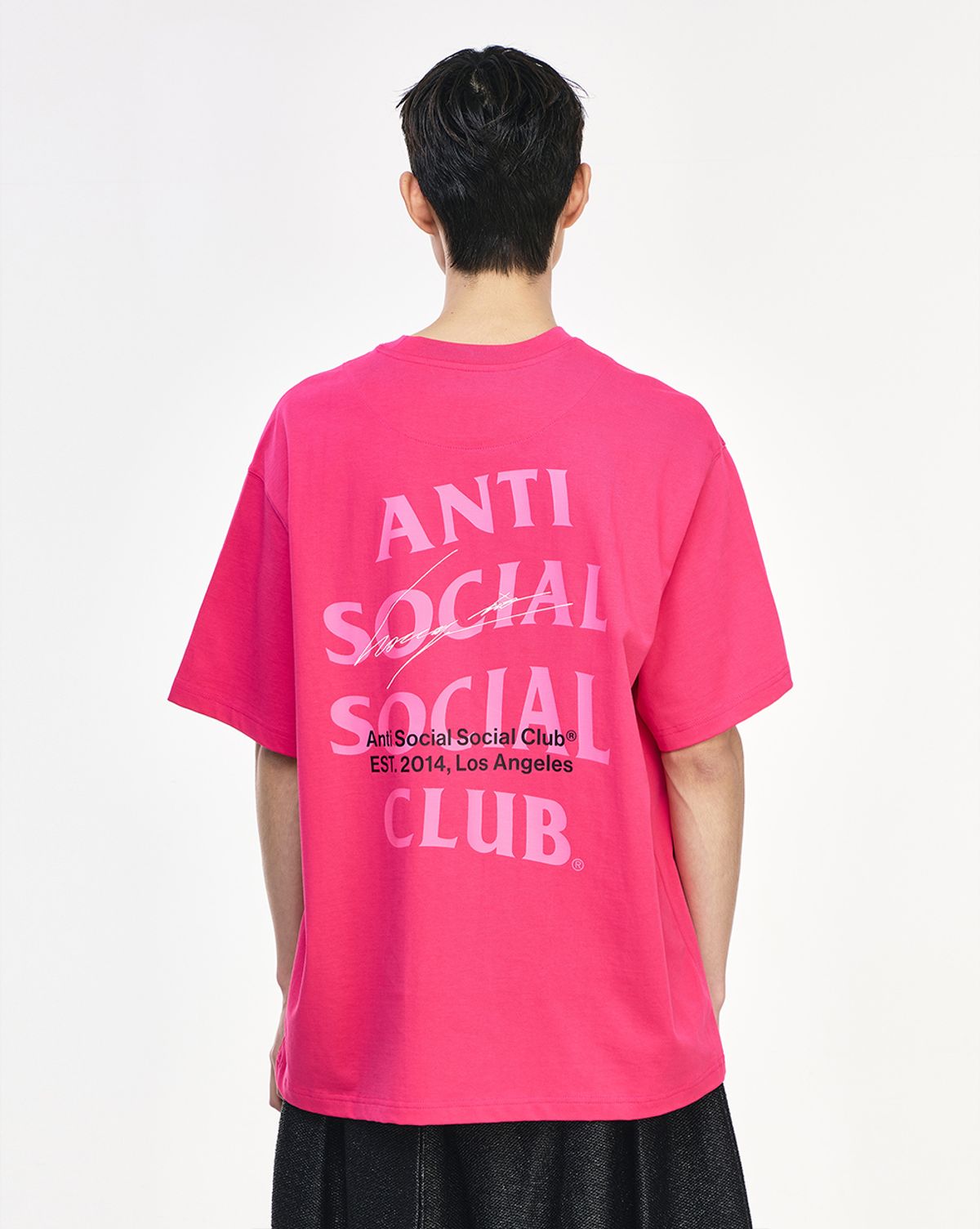 송지오(SONGZIO) 송지오 컬렉션 SONGZIO X ASSC 오토그래프 티셔츠 핑크 SI3TS753PK