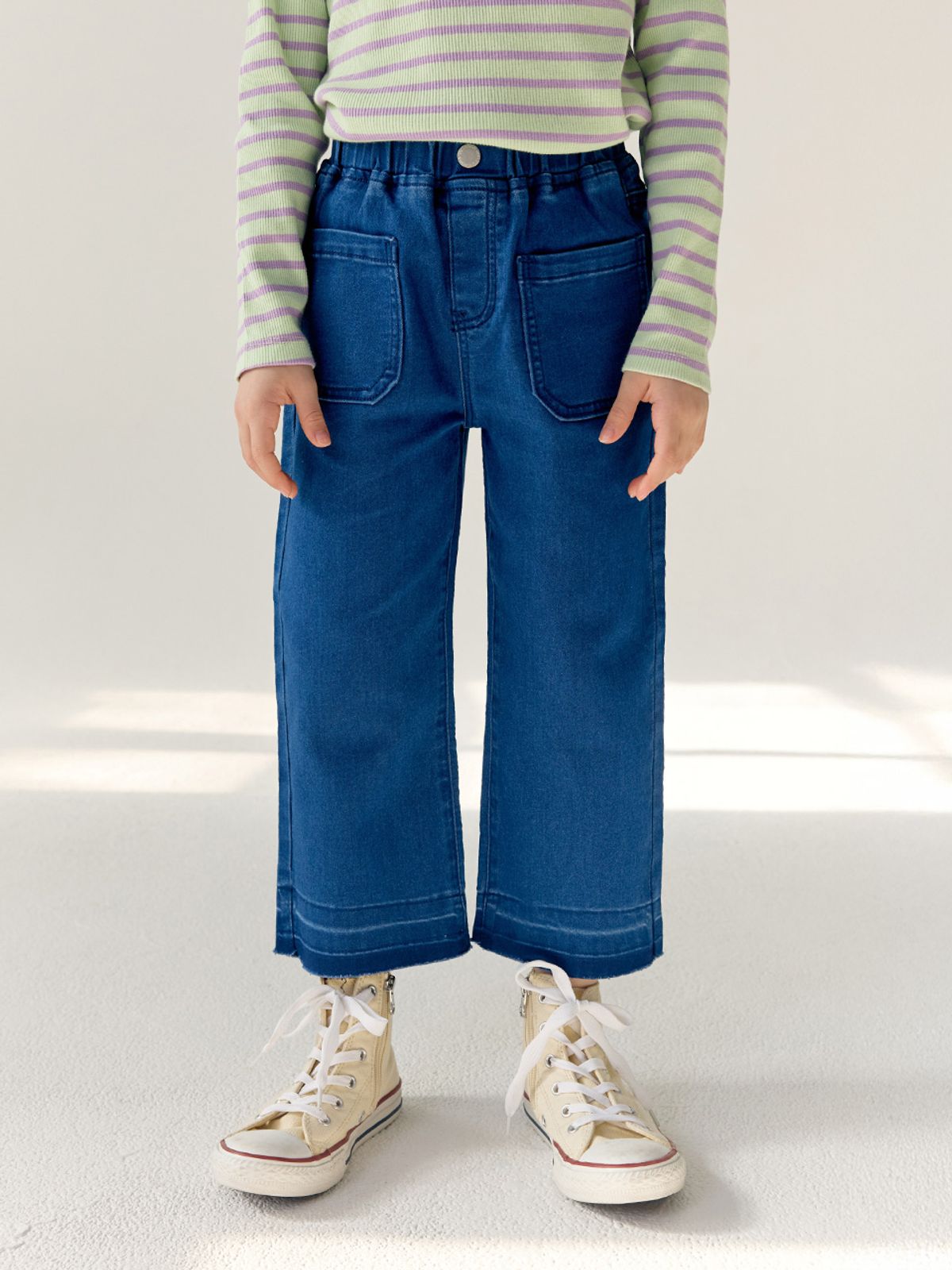 베베테일러(BEBETAILOR) 레아 세미 와이드 데님팬츠