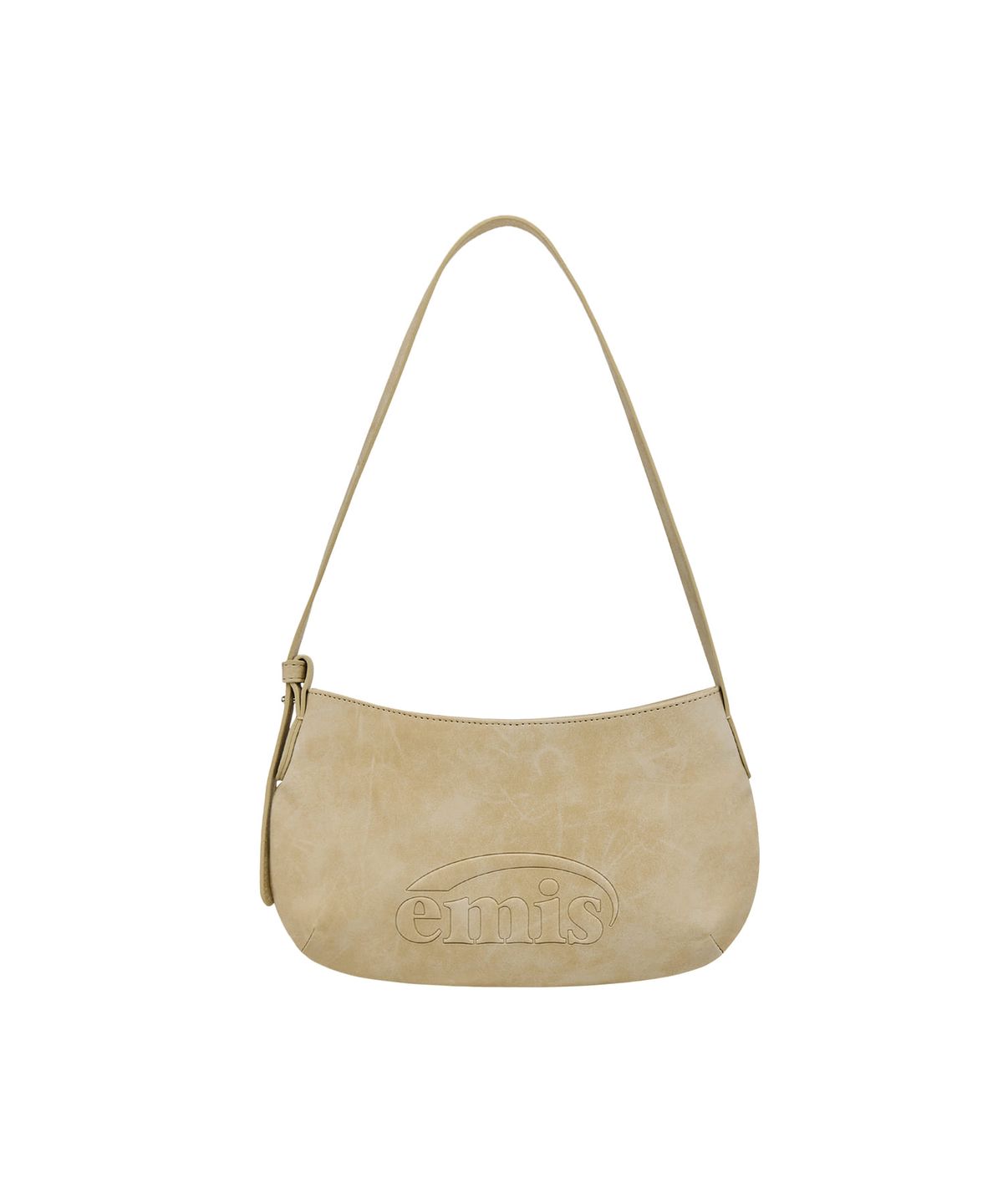 이미스(EMIS) LOGO EMBOSSED TOTE BAG-BEIGE