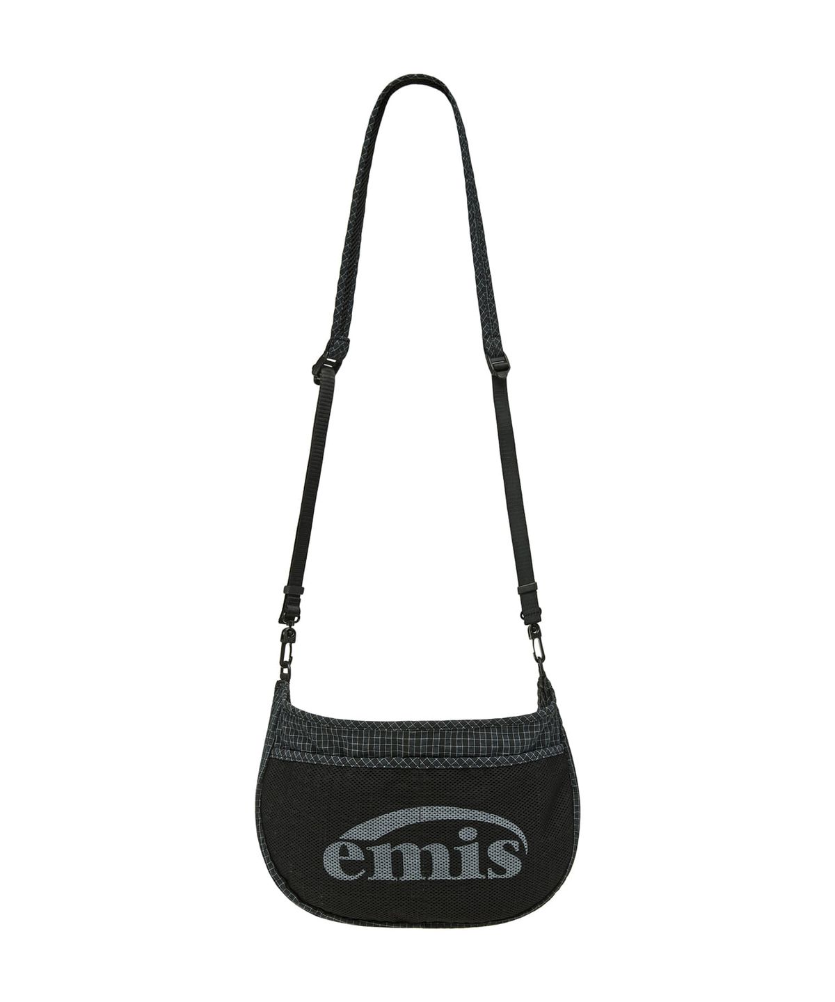 이미스(EMIS) PACKABLE CHECK CROSSBODY BAG-BLACK