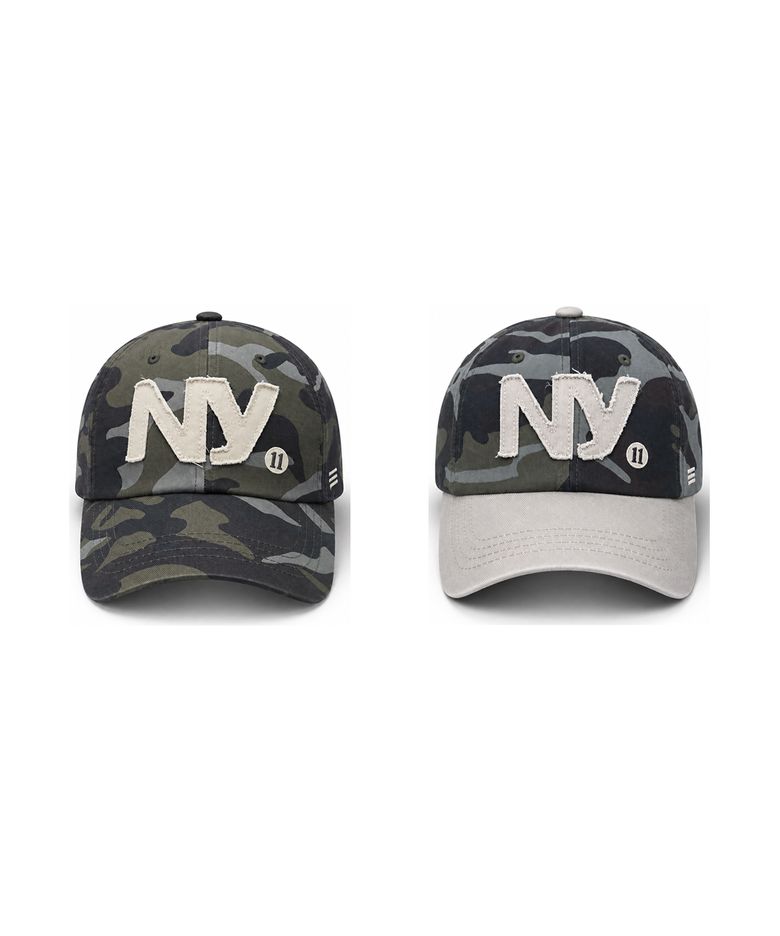 NY 로고 카모 볼캡 2colors (BKE5UCW600)