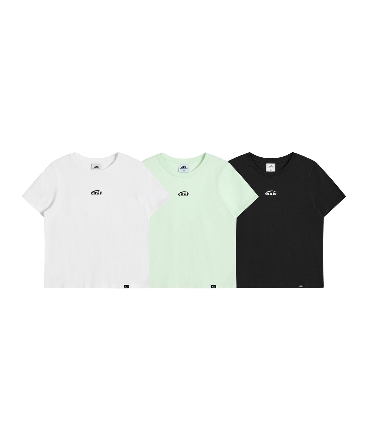 이미스(EMIS) (W) 3PACK T-SHIRT SET C (WH/MN/BL)
