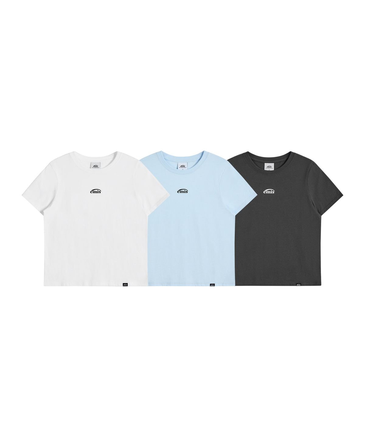 이미스(EMIS) (W) 3PACK T-SHIRT SET B (WH/PB/CH)