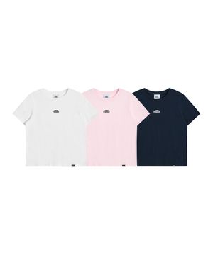 (W) 3PACK T-SHIRT SET A (WH/NA/PK)