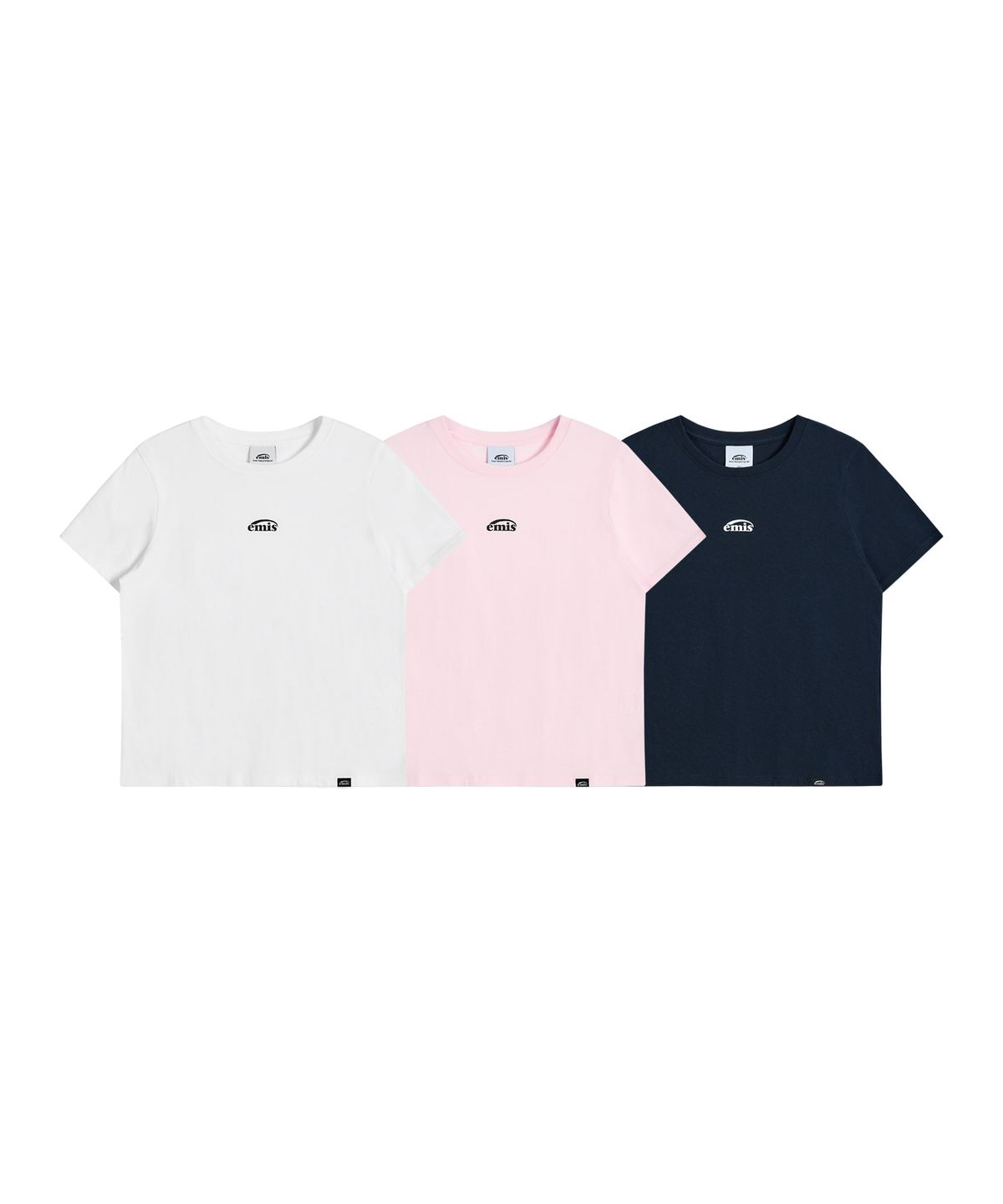 이미스(EMIS) (W) 3PACK T-SHIRT SET A (WH/NA/PK)