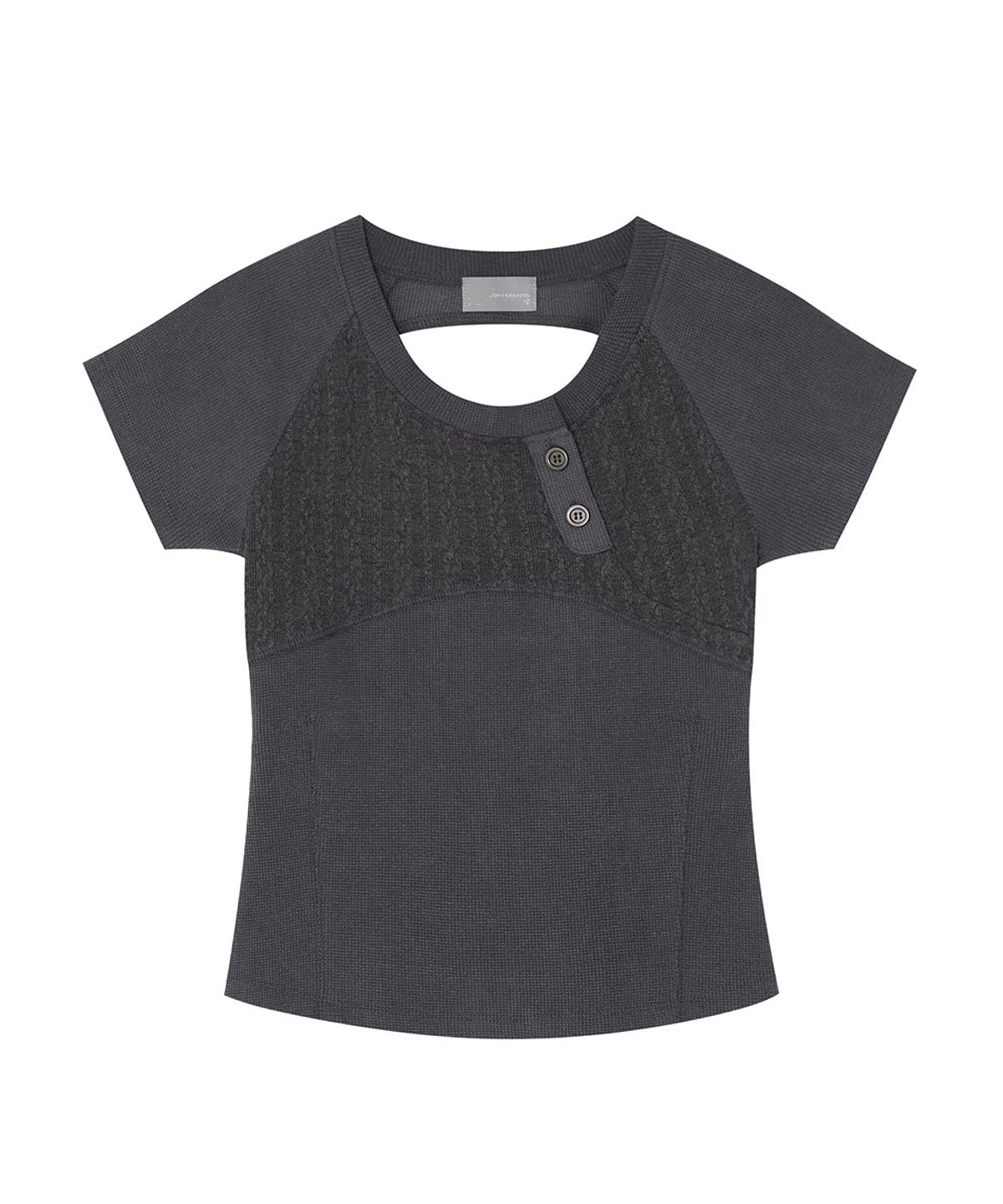 디프런티스(DIFFERENTIS) Henley Waffle Top (CH)