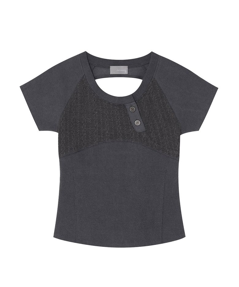 Henley Waffle Top (CH)