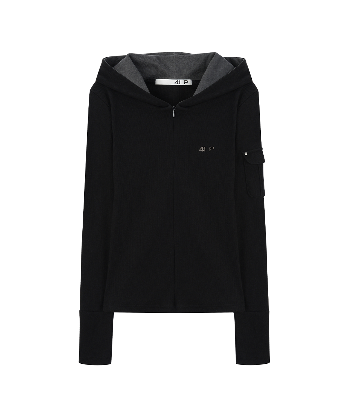 사일프레이(41PRAY) Half-Zip Hoodie / Black