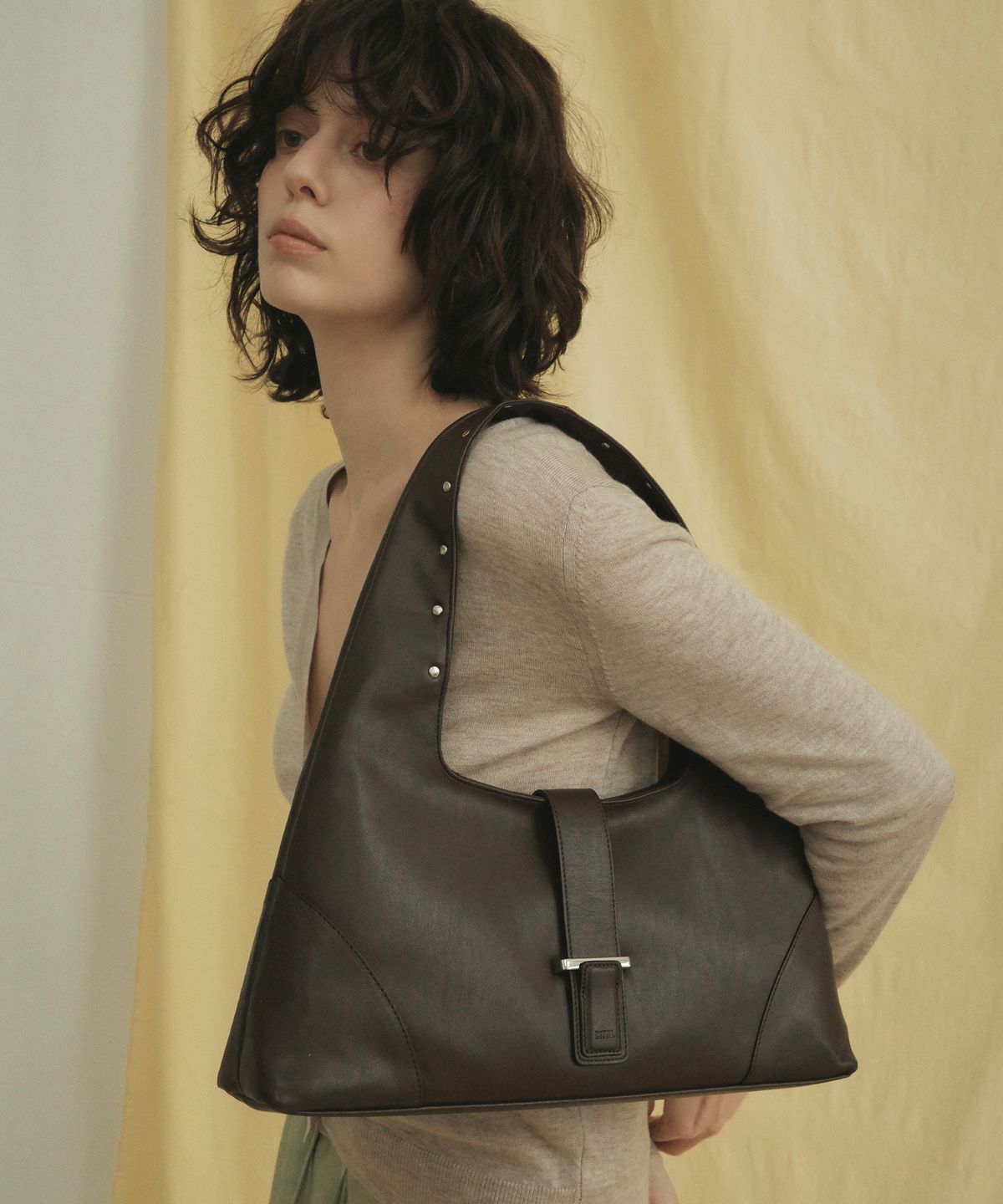 씨타(CITTA) Latent Hobo Bag_CTA942(Brown)
