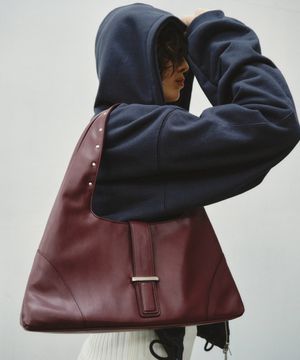 Latent Hobo Bag_CTA942(Burgundy)