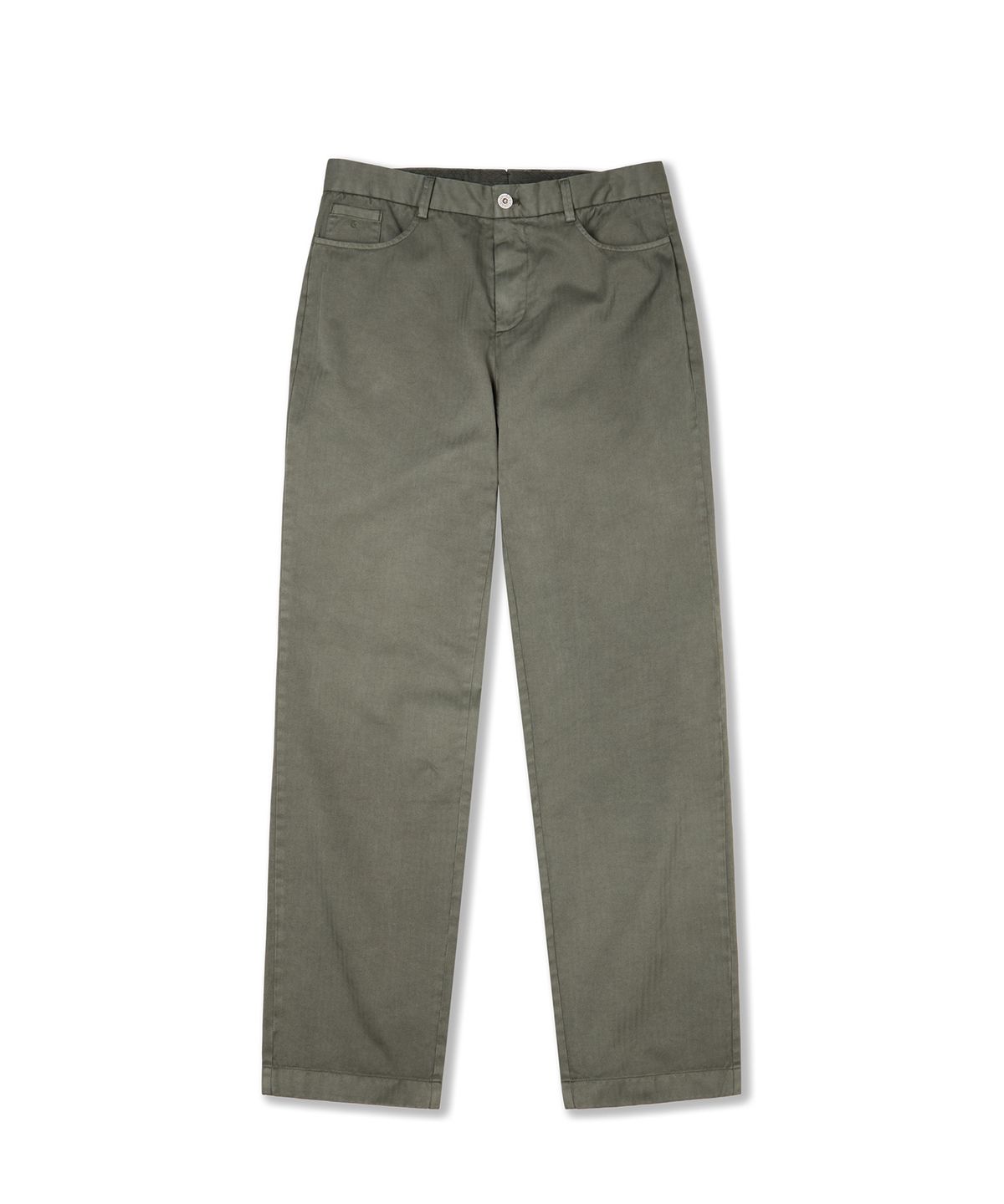 라이즈앤빌로우(RISE&BELOW) 가먼트다잉 265 HBT 치노팬츠 OLIVE GREY