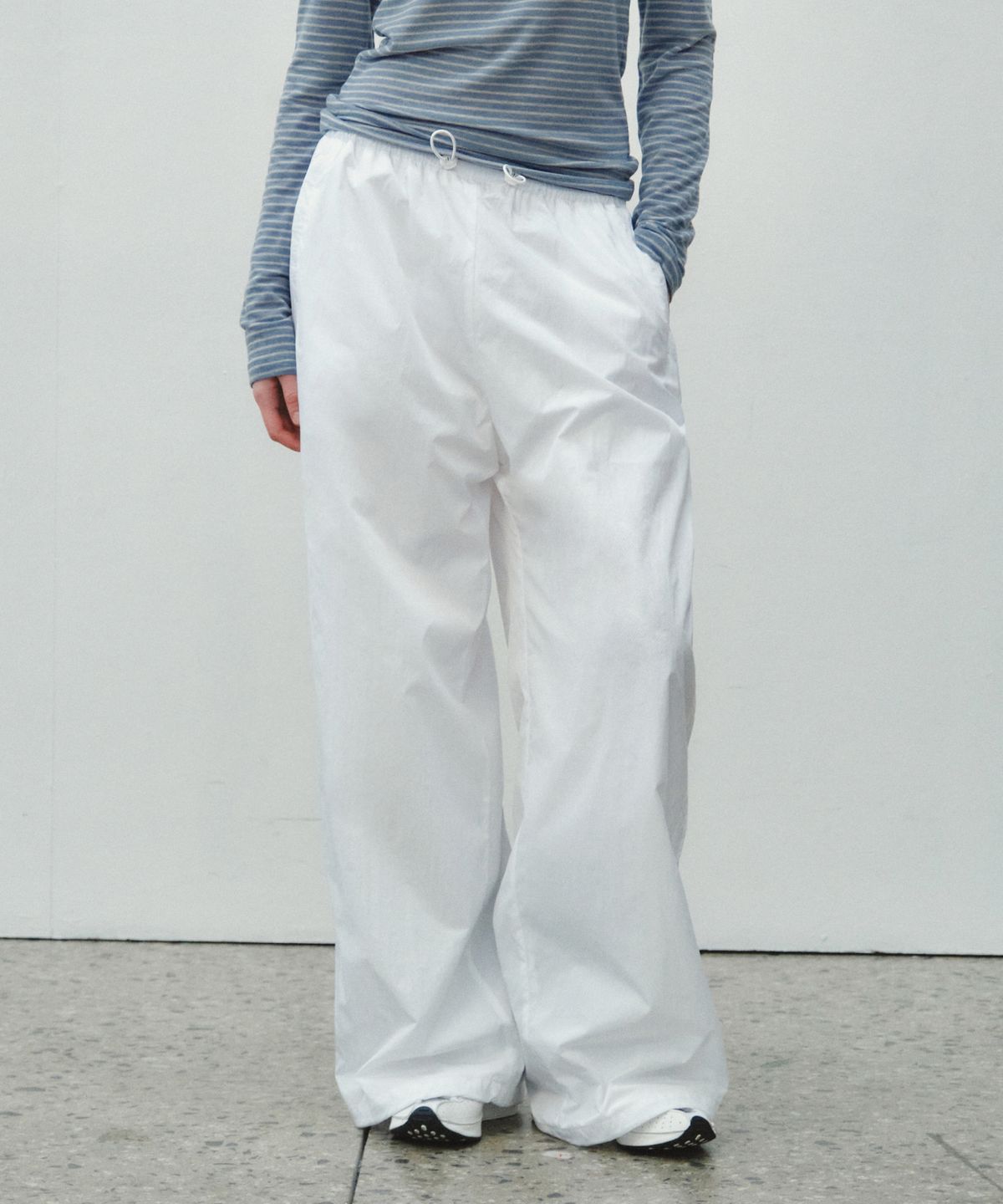 씨타(CITTA) Volume Wide Drawstring Pants_CTB562(White)