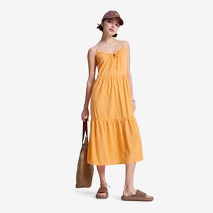 DOWN THE LINE 티어드 미디 원피스 (RG11DR039NGL)