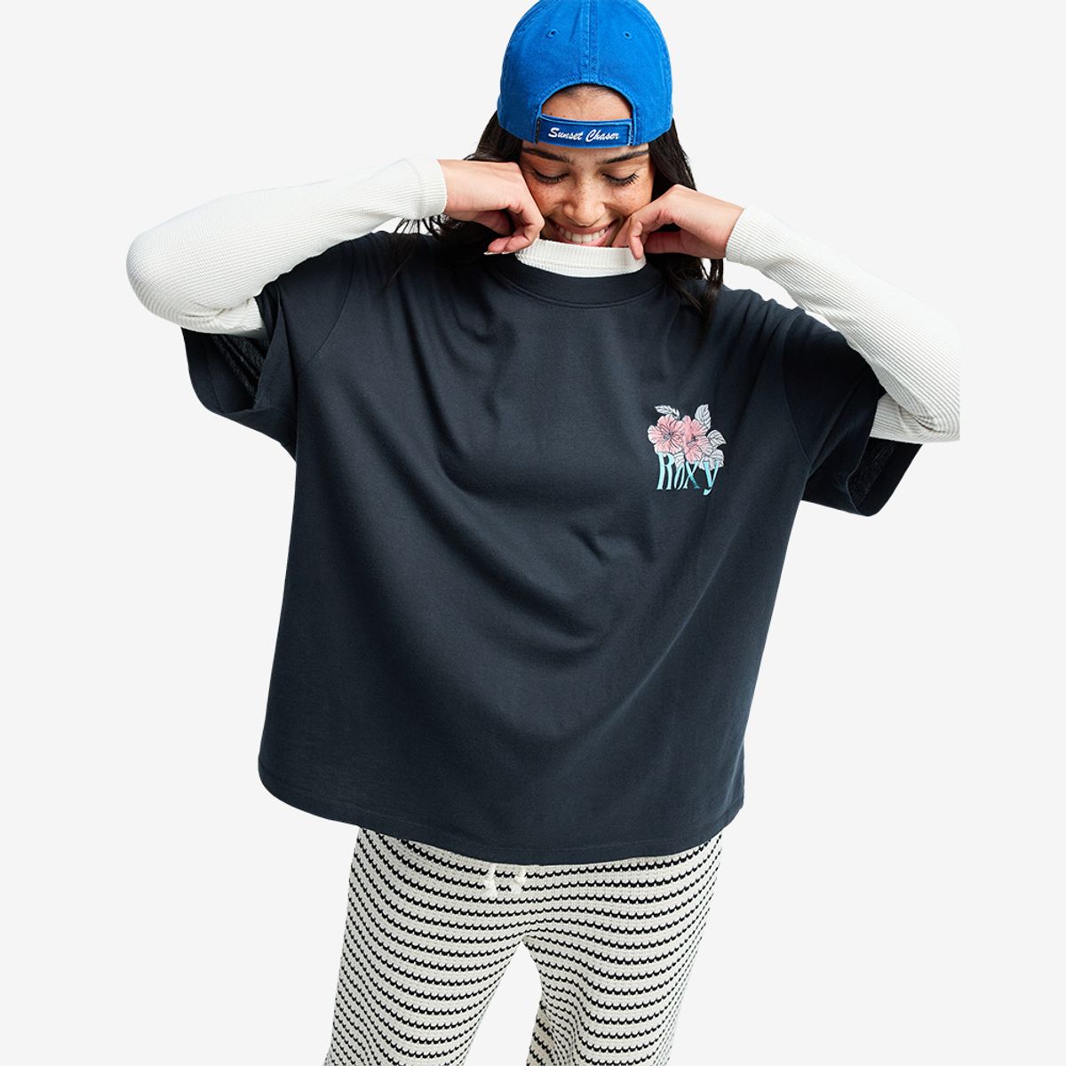 록시(ROXY) TALLOVERSIZE WASHED 오버핏 티셔츠 (RG11ST008KVJ)