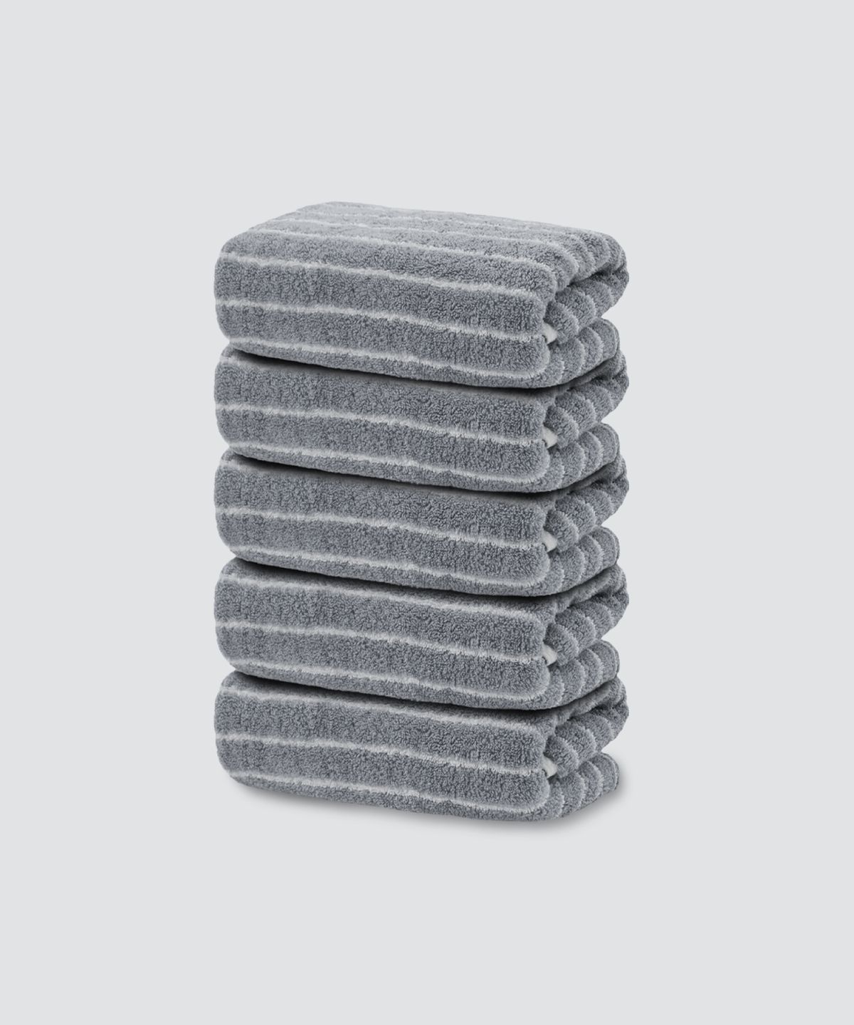 무신사 스탠다드 홈 & 프로덕트(MUSINSA STANDARD HOME & PRODUCTS) 40수 200g 호텔 수건 5팩 [그레이 스트라이프]