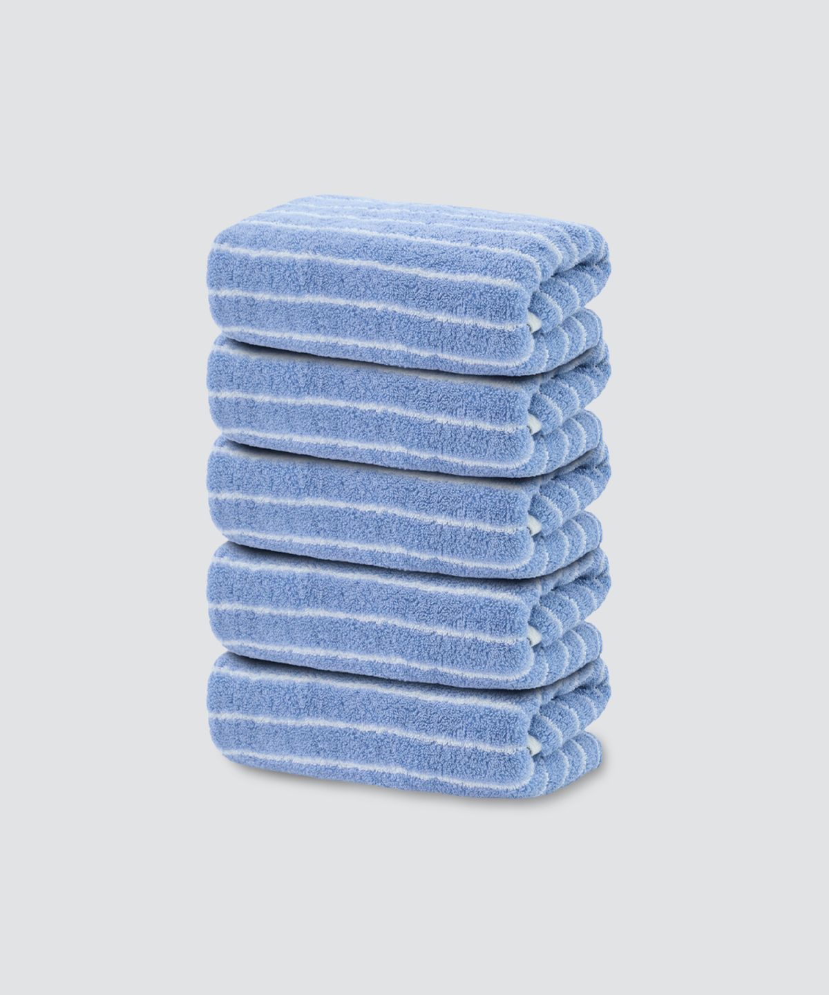 무신사 스탠다드 홈 & 프로덕트(MUSINSA STANDARD HOME & PRODUCTS) 40수 200g 호텔 수건 5팩 [블루 스트라이프]