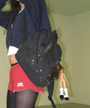 raw layout backpack (black)