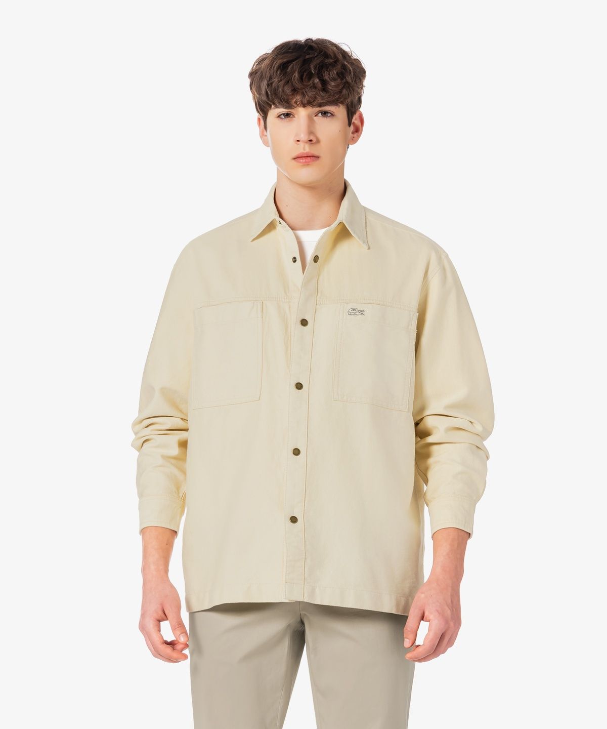 라코스테(LACOSTE) 남성 JP 릴랙스 핏 체스트 포켓 아우터 셔츠 CH9445-56G 056