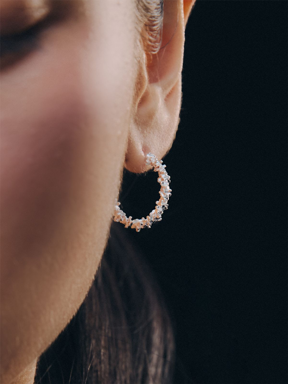 이너프(ENUFF) (silver 925) Crushy earring