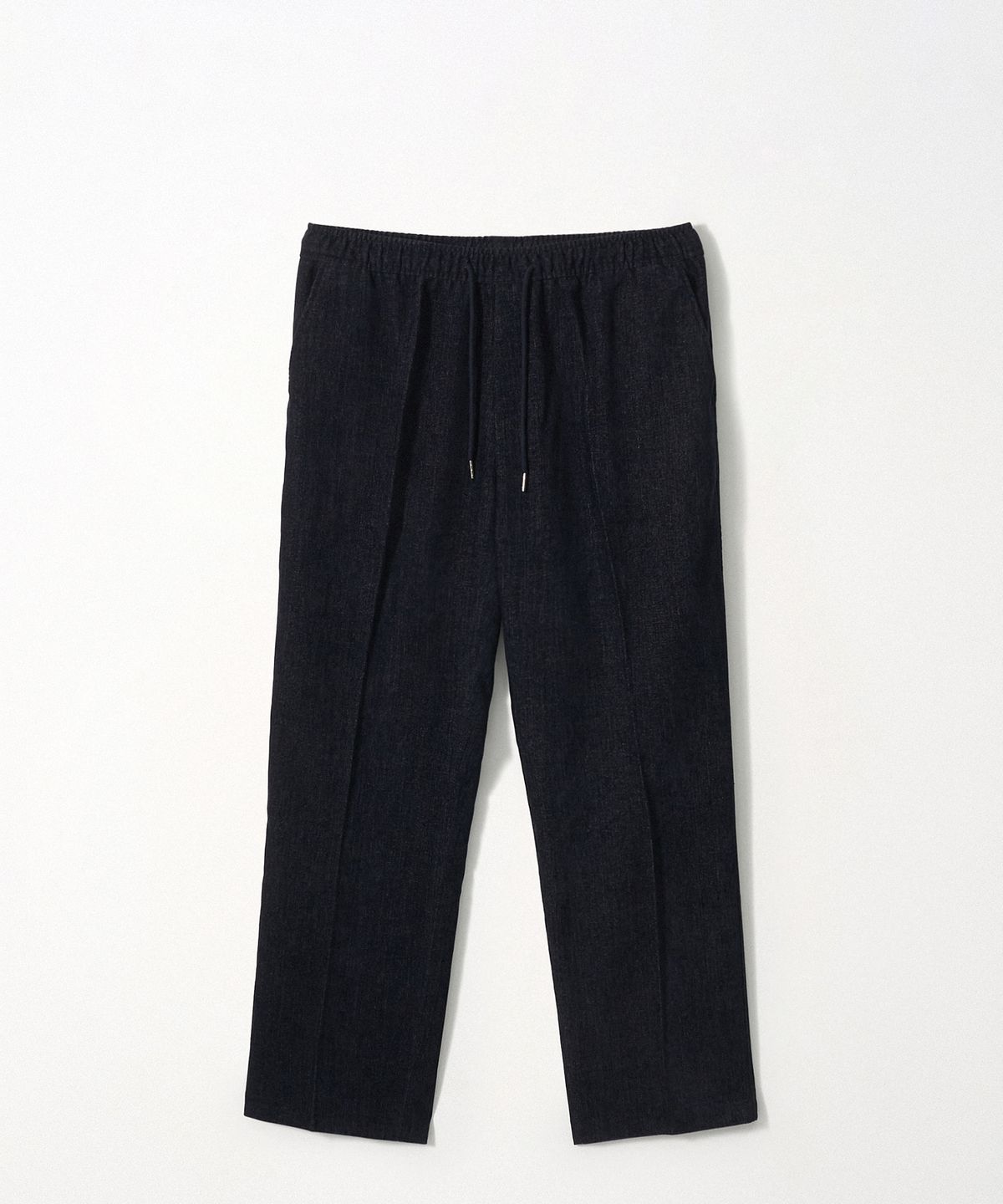 이지오(EZIO) Essential Denim Wide Banding Pants_Navy
