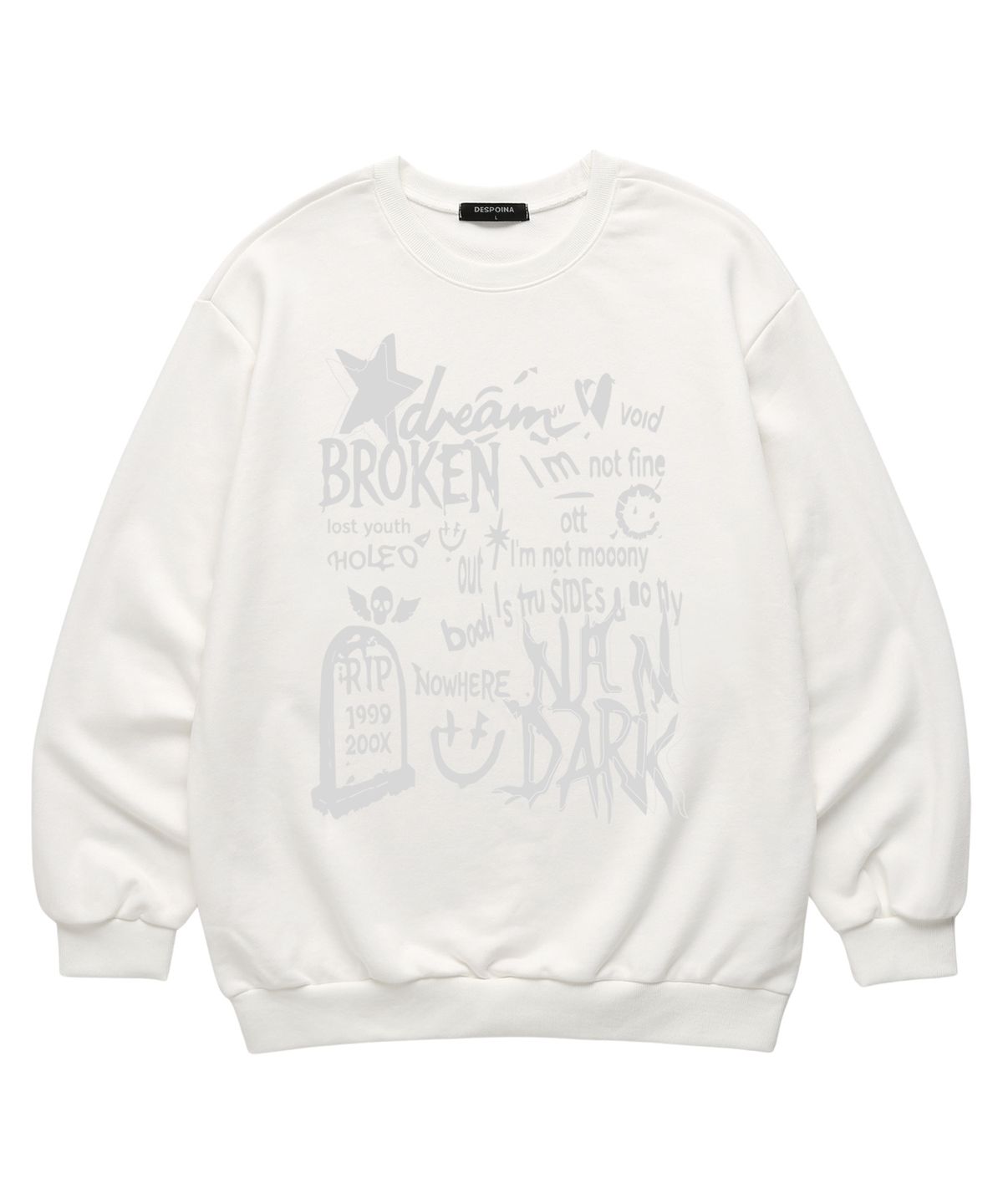 밴웍스(VANNWORKS) BROKEN STAR 맨투맨 (VLS0220) 화이트