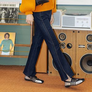 DD_Full length denim pants_DARK BLUE