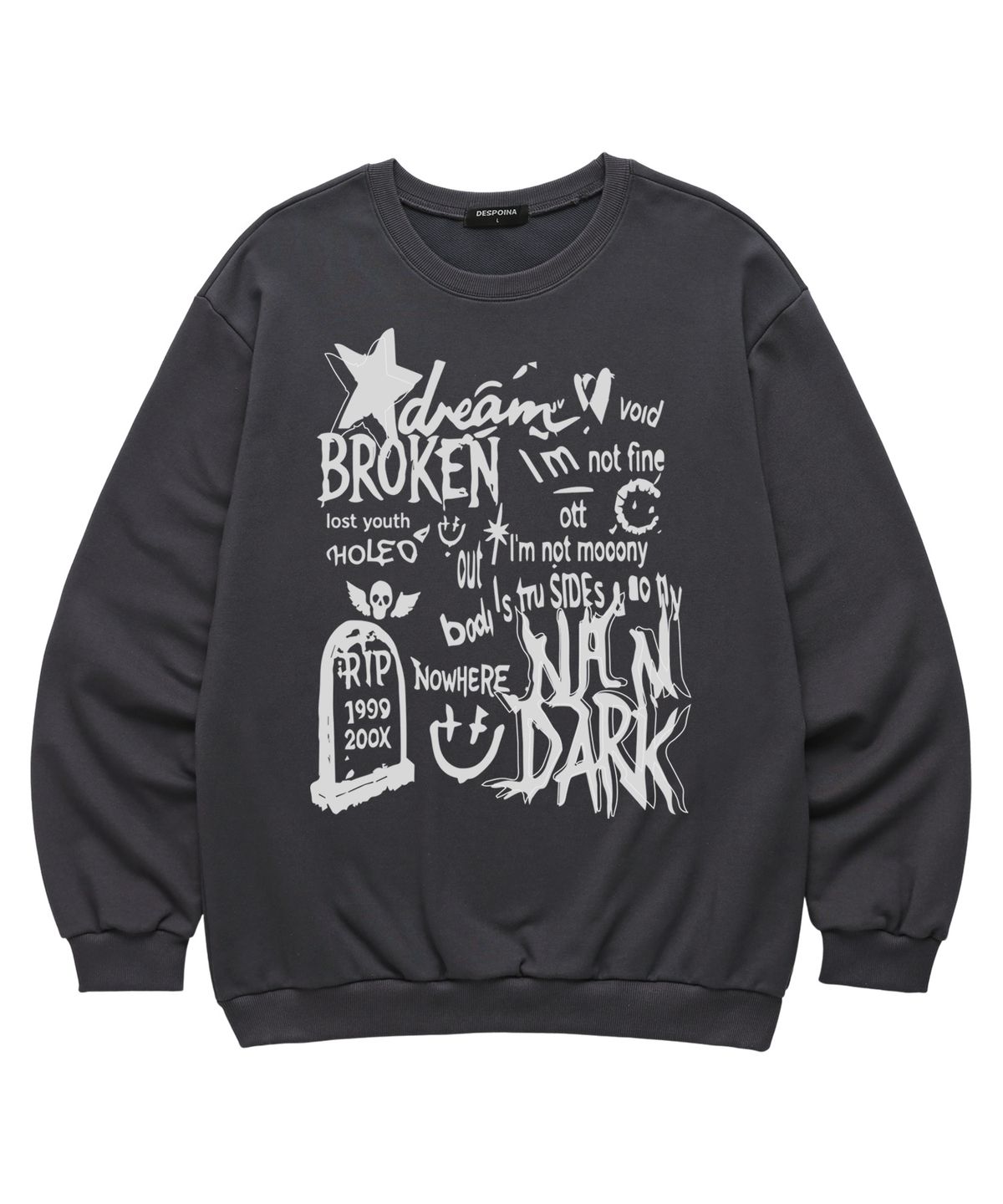 밴웍스(VANNWORKS) BROKEN STAR 맨투맨 (VLS0220) 차콜
