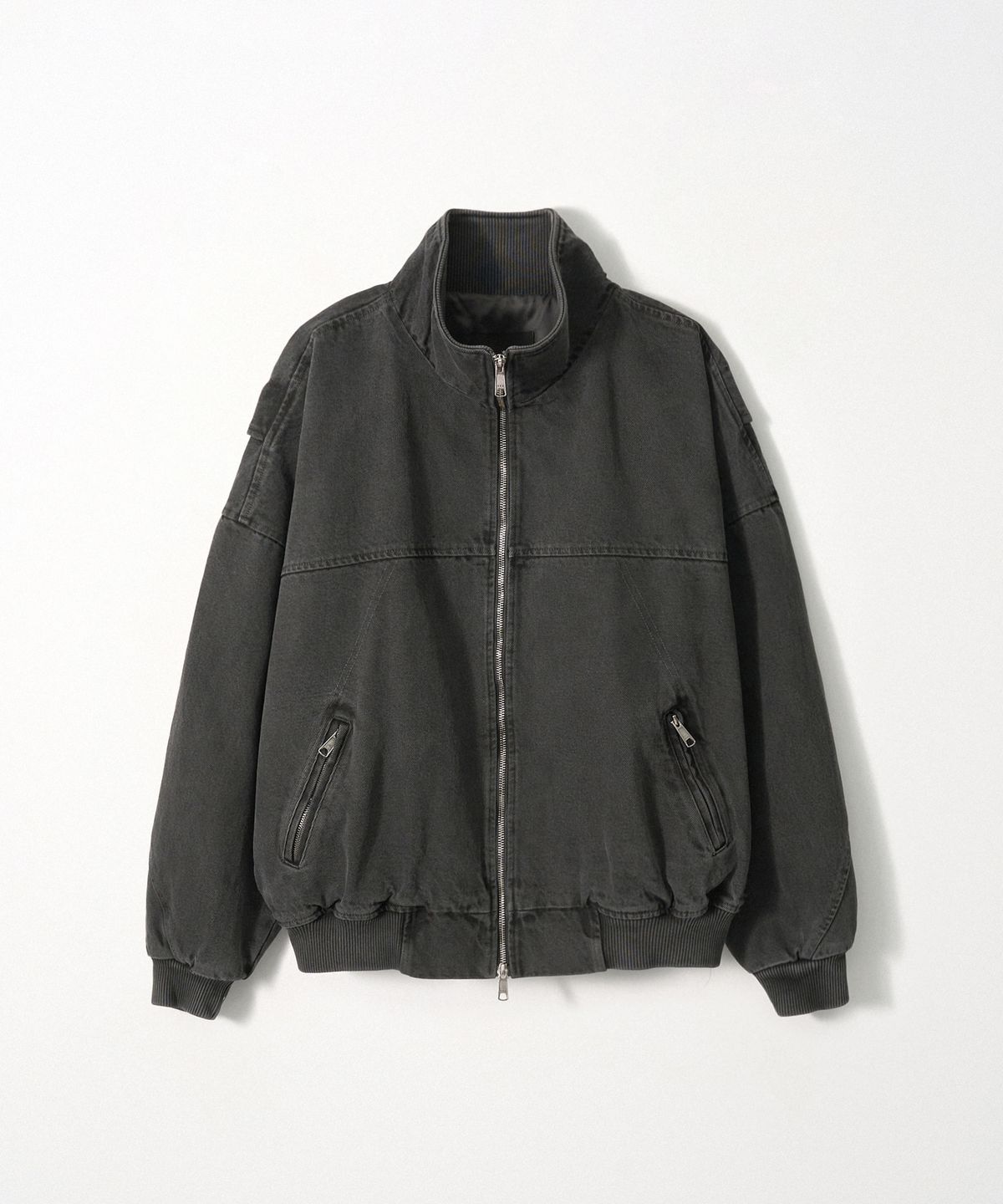 이지오(EZIO) Pigment Flight Jacket_Charcoal