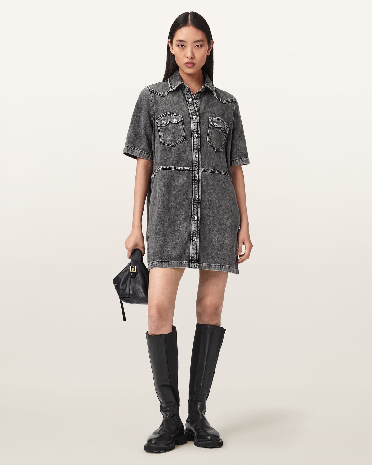 올세인츠(ALLSAINTS) 록 데님 원피스 W117DE-755