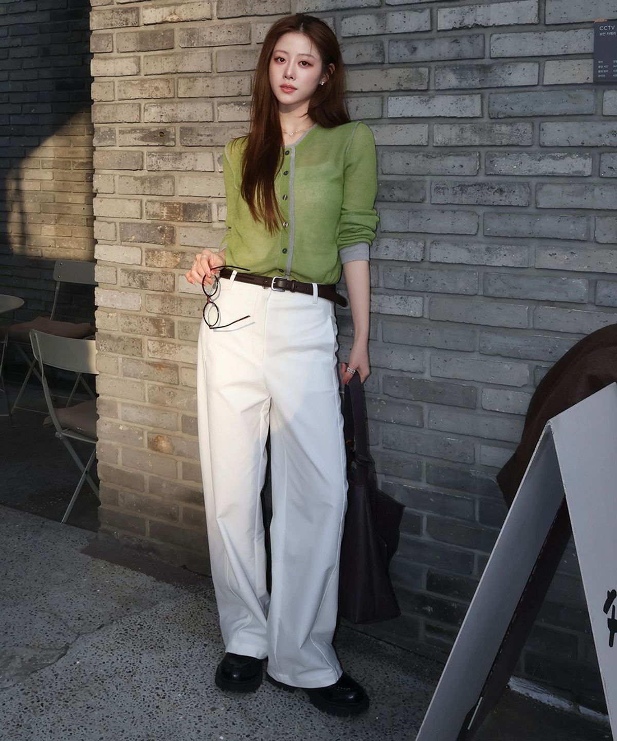 셀렙샵에디션(CELEBSHOP EDITION) 26SS 벨티드 코튼 배럴 팬츠