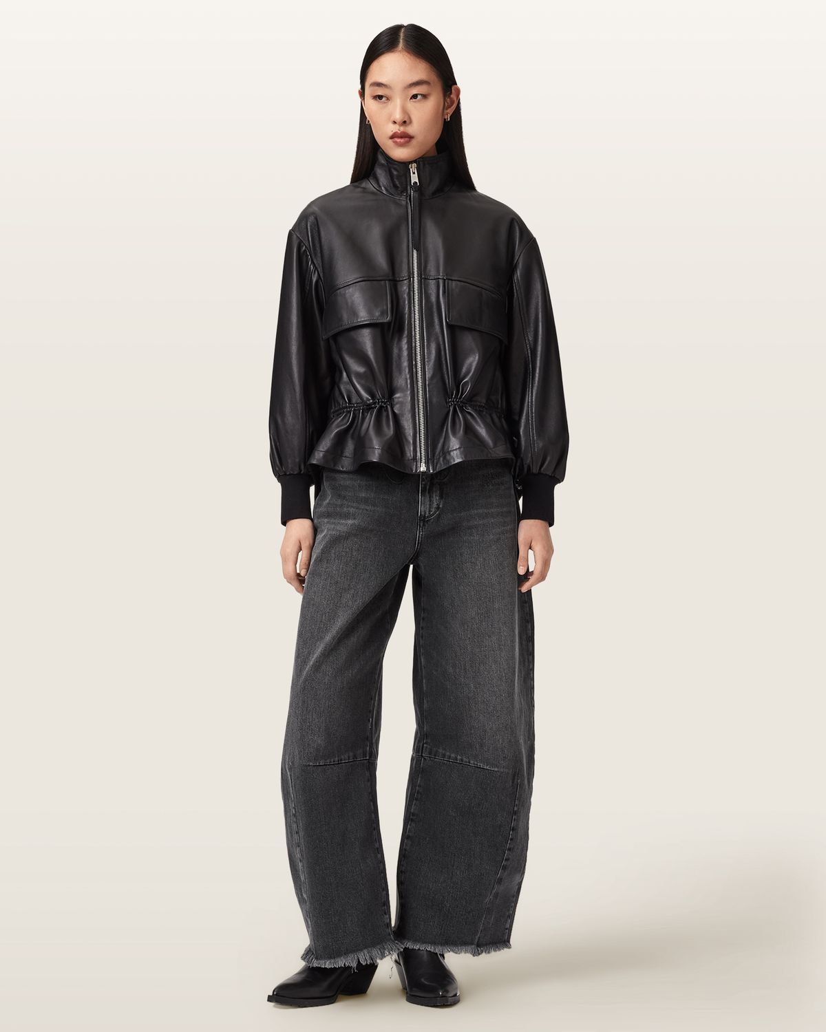 올세인츠(ALLSAINTS) 페이튼 크롭 진 W059EE-162