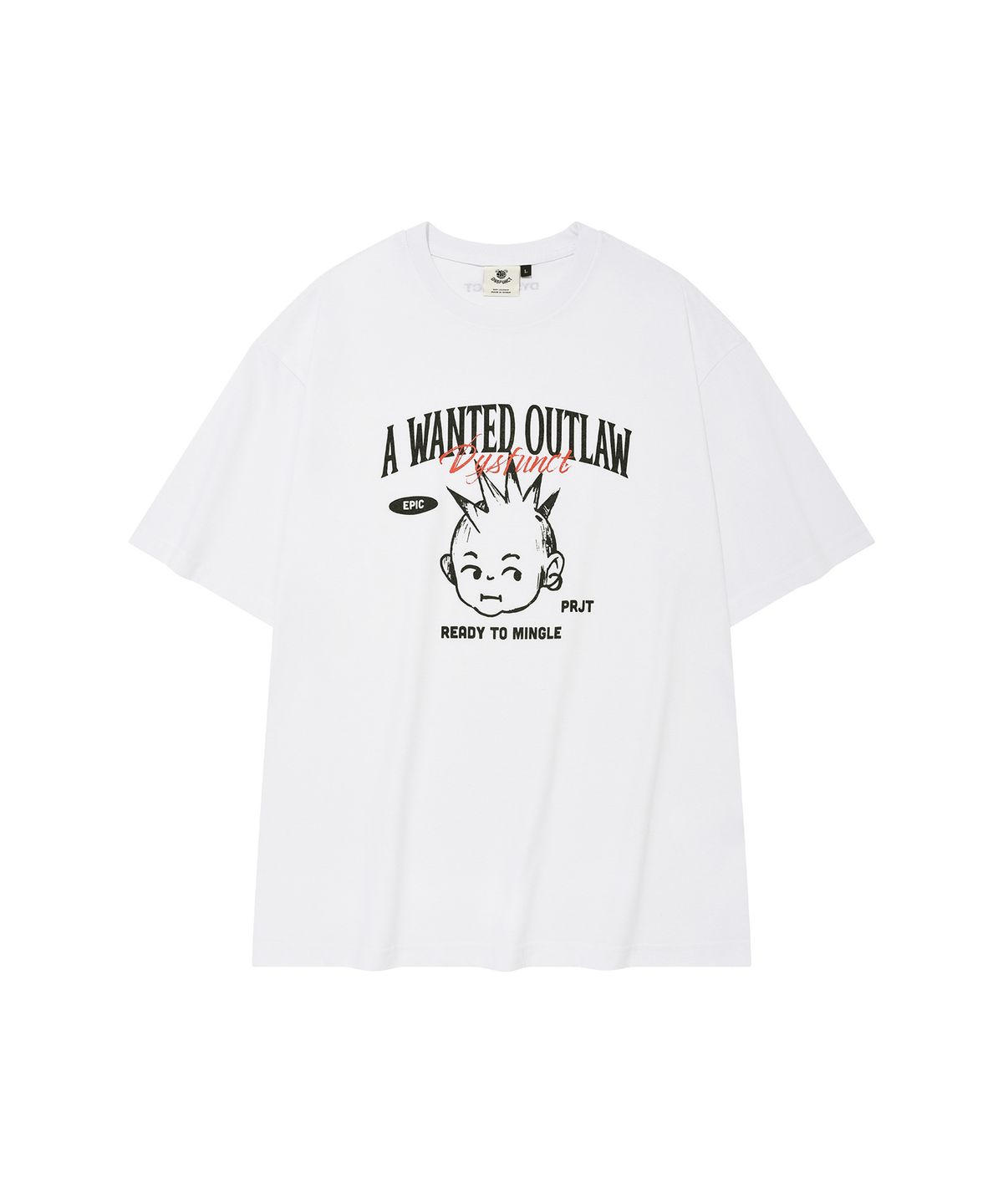 디스펑트(DYSFUNCT) WANTED OUTLAW T-SHIRT(WHITE)