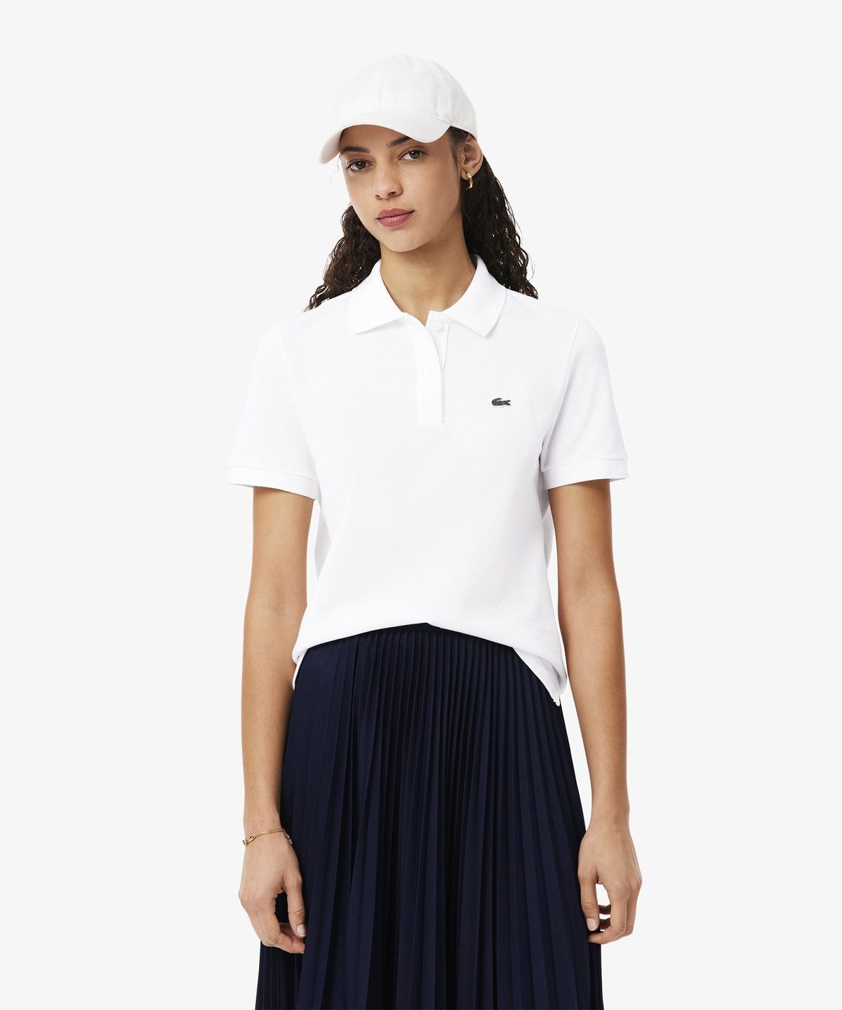 라코스테(LACOSTE) 여성 베이직 레귤러핏 폴로 셔츠 PF7839-56G 001