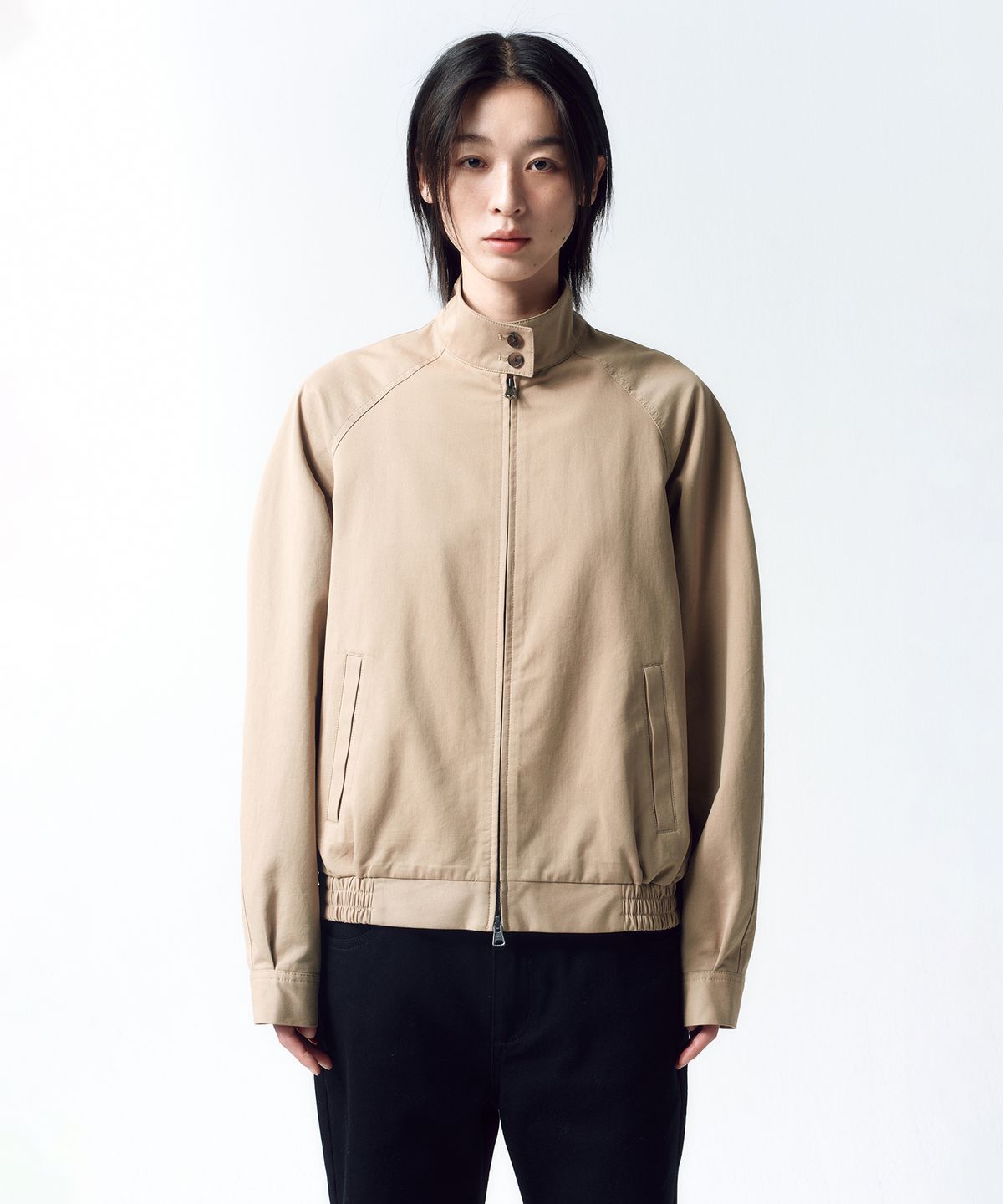 인사일런스 우먼(INSILENCE WOMEN) 빈티지 헤링턴 점퍼 BEIGE
