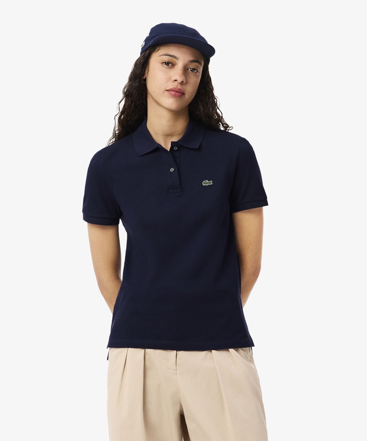 라코스테(LACOSTE) 여성 베이직 레귤러핏 폴로 셔츠 PF7839-56G 166