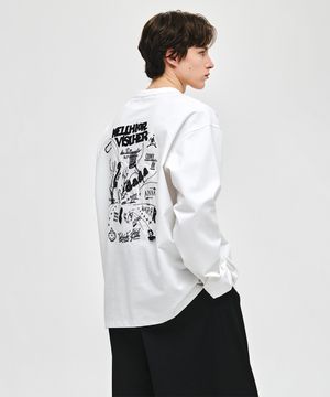 다다이즘 어시메트릭 롱슬리브 화이트 ZI2TS215WH