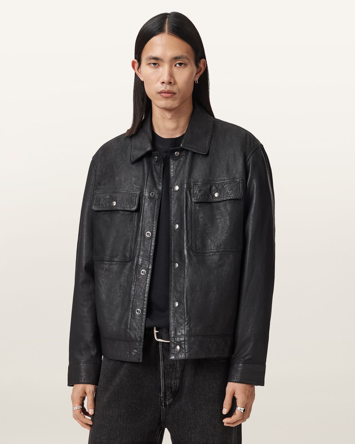올세인츠(ALLSAINTS) 쉘튼 레더 자켓 M046LE-5