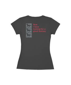 post 세미크롭 반팔티 [차콜]