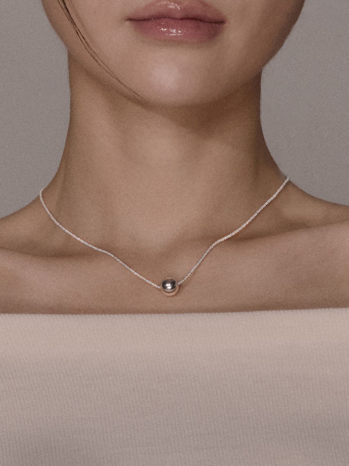 이너프(ENUFF) (silver 925) Crushy bloom necklace
