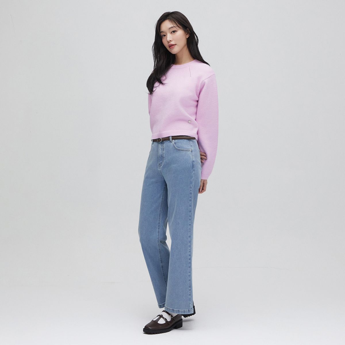 플라스틱 아일랜드(PLASTIC ISLAND) [BEIGE]릴렉스 레귤러핏 데님 팬츠 PS7DP201